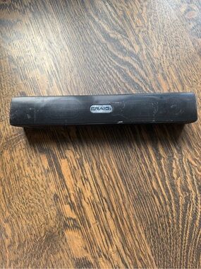 Craig CMA3581 Portable Bluetooth Speaker USB SD AUX Rechargeable Battery Black